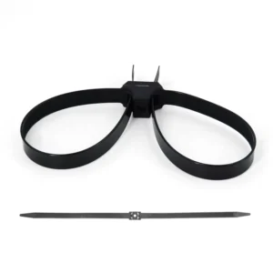 CHINEE 20 Pieces Plastic Double Lock Cable Tie Handcuffs Zip Tie Flex Cuffs Nylon Dual Clamp Cable Ties