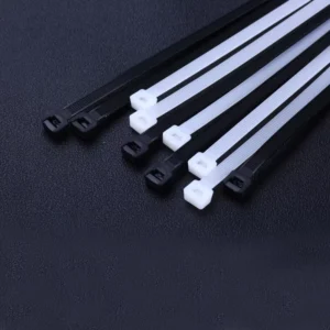 CHINEE 200 Pcs Black Cable Ties 6 Inch Heavy Duty Zip Ties for Multi Purpose Use Self Locking UV Resistant Nylon Tie Wraps Indoor