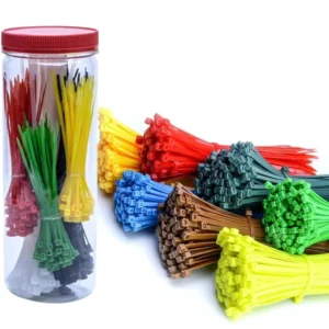CHINEE 200mm Self-Locking Plastic Zip Tie Wire Tie Wrap Heat-Resistant Nylon Cable Ties for Bundle Cables Wire