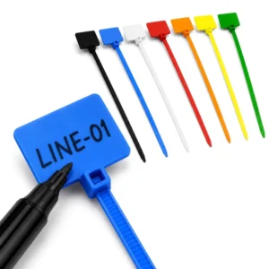 CHINEE 3*100mm Micro Identification Ties Ultra Flexible Nylon 66 Precision Wire Labeling for Electronics & Lab Equipment
