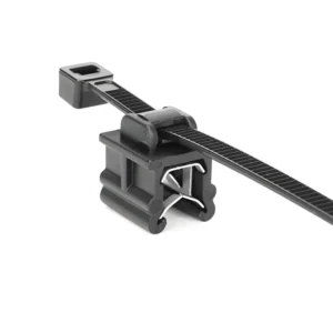 CHINEE 3.6*150mm Nylon Cable Zip Ties with Edge Clip Clamp EC19 for 3 6mm Plate Thickness
