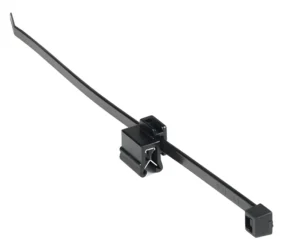 CHINEE 3.6*150mm Nylon Zip Ties with EC5 Push On Edge Clip No Drill Panel Mount Clip For Industrial Cable Management