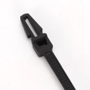 CHINEE 3.6*150mm Push Mount Cable Ties X09 Nylon PA66 Zip Ties with Arrow for Hole Diameter 4.4 5.3mm Plate Thickness 0.3 2.5mm