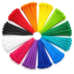 CHINEE 3.6*200mm Assorted Colored Cable Tie 40Lbs Tensile Strength Self locking Plastic Zip Tie for Industrial & Network Identification