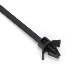 CHINEE 3.6*200mm Self Locking Nylon PA66 Push Mount Cable Ties with Arrow Wings X04 Model Hole Diameter 4.5 6mm Plate Thickness 0.3 3mm