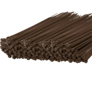 CHINEE 3.6*350mm Brown Self-Locking Cable Ties 100pcs Nylon PA 66 UV Zip Tie Plastic Wire Effective Organization