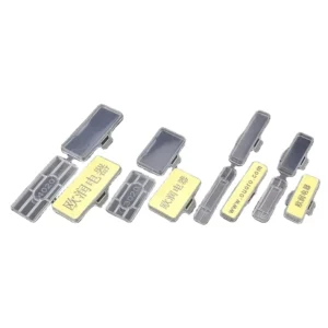CHINEE 3010 Plastic Waterproof Transparent Cable Marker Tags Tie Down Boxes Cable Marking Wire Labeling 100 Pieces Pack Mainland