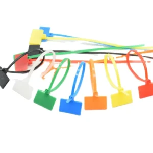 CHINEE 4*200 mm Nylon Cable Ties Tag Labels Plastic Loop Ties Markers Cable Tag Self locking Zip Ties Easy Mark