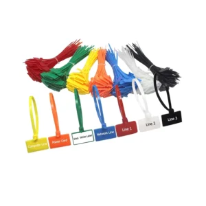 CHINEE 4.0*150mm Colored Self Locking PA66 Nylon Cable Ties Customized Labels