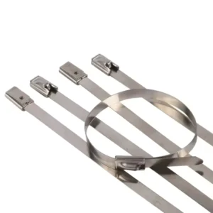 CHINEE 4.6X350mm SS316 Stainless Steel Zip Tie Metal Cable Tie Ball Lock Cable Tie