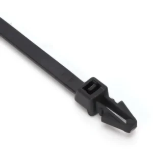 CHINEE 4.8*200mm Self Locking Push Mount Cable Ties X10 Nylon 66 Fire Rating 94V 2 Industrial Use for Hole Diameter 6 7.3mm Plate