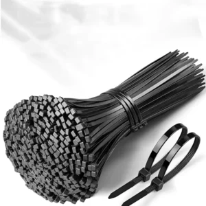 CHINEE 4.8*300 mm UV Resistant Plastic Tie Black Plastic Cable Zip Ties Self Locking Cable Ties with High Quality and Low Price