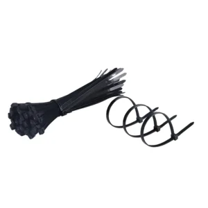 CHINEE 4.8X400mm White and Black Self-locking Colorful Nylon Cable Tie Factory Direct Sales Strong Strength