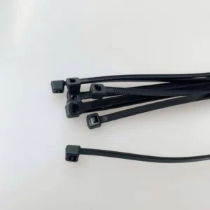 CHINEE 4.8x300mm 12 Inch Small Black Natural Self locking Grey UV Resistant Protected Cable Tie