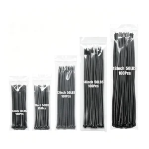 CHINEE 4.8x300mm Self Locking Nylon 66 Cable Ties 300mm Length High Tensile Strength CE Certified 40~+120 Wire Management