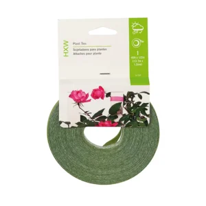 CHINEE 45 ft X 1/2″ Green Double Sided Reusable Adjustable Twine Twist Ties Plant Tie Roll Garden Tape