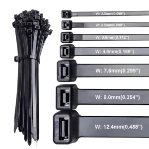 CHINEE 4×200 Nylon Self locking Cable Ties 3.6*200mm Factory Direct High Quality Zip Tie Length 7.9″ Minimum Tensile Strength 8kg 18lbs