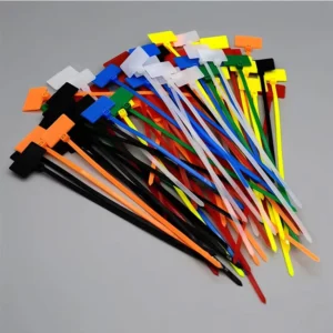 CHINEE 4x200mm Color Self locking High quality Plastic Marker Cable Ties with Customizable Labels