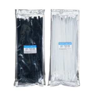 CHINEE 5*300mm Self-Locking Nylon 6 Cable Ties UV Resistant Outdoor Heavy Duty Zip Ties for Garden & Wire Management (100pcs)