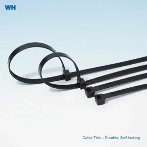 CHINEE 5*350mm Self Locking Nylon Cable Tie Natural Color White Strong Plastic Ties for Secure Electrical Bundling and Organization