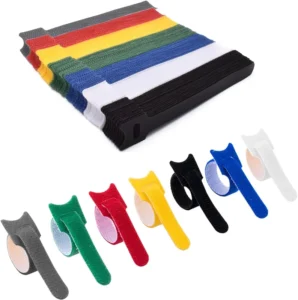 CHINEE 6 Inch Reusable Cable Ties Multi Color Organizing Velcroes for Homes Offices Data Centers Made of Durable Nylon
