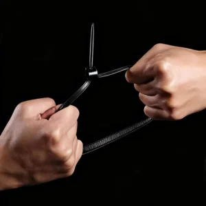 CHINEE 7.6*400mm Self-Locking Nylon Cable Ties UV Resistant Multi-Color 100Pcs Poly Bags Industrial Use Factory