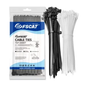 CHINEE 8 Inch 50lbs Low Temperature Resistant PA66 Self Locking Nylon Cable Ties Minus 40 Degree Cold Proof Zip Ties cable ties