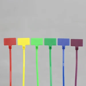 CHINEE AD 3.5*150mm Self locking Nylon Marker Tag Ties with Printing Logo Marker Tags Cable Ties