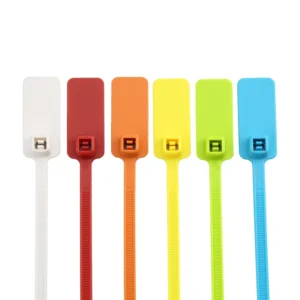 CHINEE AD High Quality Nylon Identification Marker Cable Ties 5*150mm with Printing Logo 16*26 Length Marker Tag Cable Ties