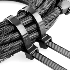 CHINEE AHXRT Self Locking Nylon Cable Ties 7.2*450mm Black White 100pcs bag Industrial Use High Performance
