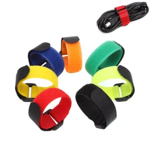 CHINEE Adjustable Cinch Strap Cable Ties Box Trip Velcroes Elastic Strap Hook and Loop Tapes Bike Straps Plastic Velcroes