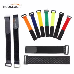 CHINEE Adjustable Multiple Colors Storage Strap Durable Hook Loop Cable Tie Hook and Loop Buckle Strap Metal Plastic Buckle