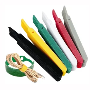 CHINEE Adjustable Nylon Cable Tie Straps with High Adhesive Force Customized Logo Self Locking Back to Back Hook and Loop Cable Tie
