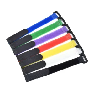 CHINEE Adjustable Nylon Cable Ties Eco Friendly Self Locking Reusable Hook and Loop Fastening Strap with Metal Buckle