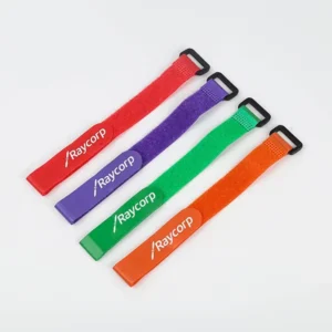 CHINEE Adjustable Nylon Cable Ties Eco Friendly Self Locking Strap with Metal Buckle and Reusable Hook and Loop Fastening