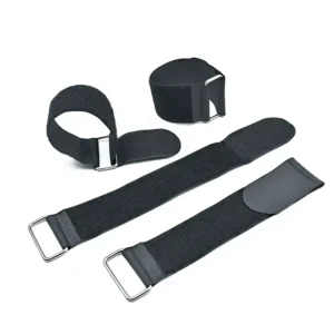 CHINEE Adjustable Nylon Hook and Loop Strap Custom Printed Logo Eco Friendly Self Adhesive Cable Tie with Buckle Reusable