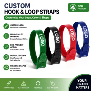 CHINEE Adjustable Reusable Multi Size Strong Adhesive Polyester Nylon Hook N Loop Cable Cord Ties