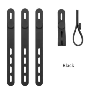 CHINEE Adjustable Reusable Silicone Cable Ties Durable Non Toxic Multi Function Wire Organizer Straps Computer Electronics RoHS