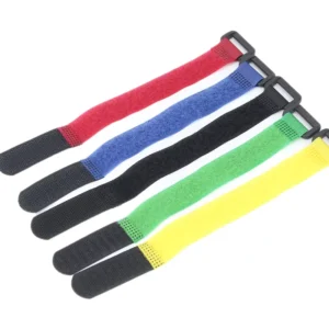 CHINEE Adjustable Self Adhesive Double Sided Waterproof Nylon Custom Size Eco Friendly Cable Ties Hook Loop Straps with Buckle