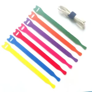 CHINEE Adjustable Velcroes Cable Tie Strap Durable Wire Management Hook and Loop Nylon Ties for Cable