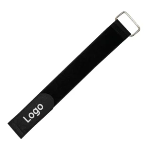 CHINEE Adjustable custom print logo cable tie with metal buckle sustainable nylon resistant Hook and Loop fasteners tape strap