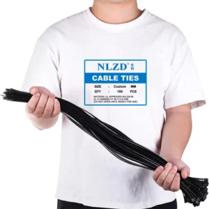 CHINEE High Quality Nylon Cable Ties Self Locking Plastic Zip Ties UV Resistant White Heavy Duty Industrial Wire Wraps 6 Inch