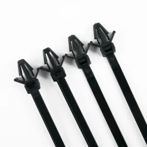 CHINEE Arrow Head Push Mount Cable Ties Customizable Price Self locking Push Mount Zip Ties Round Hole Fixing Tie With Arrowhead
