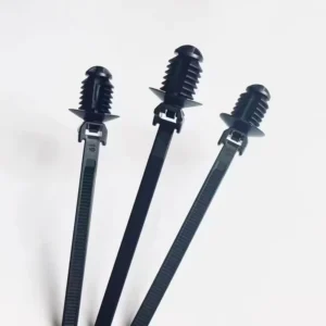 CHINEE Automotive High Strength Heat Resistant Nylon Self Locking Wire Harness Set Push Fir Tree Type Screw Hole Mounting