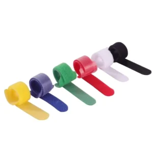 CHINEE Back to back Cable Ties and Data Cable Bands Custom Colored Nylon Hooks and Rings Velcro Cable Ties Nylon Colored