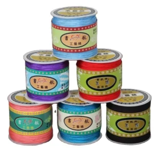 CHINEE Beading Thread 100yard roll 0.8mm Nylon Cord Chinese Knot Cord Woven Bracelet String Thread for DIY Jewelry Making
