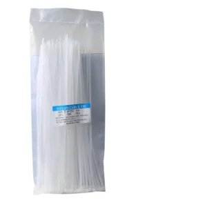 CHINEE Bendable Cable Ties 0.55 0.9 0.75*80 250mm Plastic Shell Black White Galvanized Iron Core Reusable 400mm 200mm 250mm 12mm 9mm
