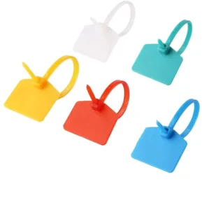 CHINEE Best Quality Custom Marker Cable Tag Abels Plastic Loop Self Locking Zip Ties Easy Mark Nylon Cable Ties Tag