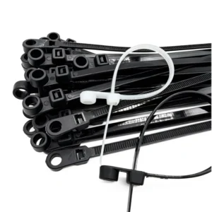 CHINEE Big Quantity Stock Efficient Self Locking Nylon Cable Ties With Mountable Head Hole For Screws Secure Fixing