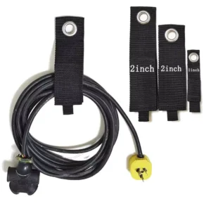 CHINEE Black Heavy duty Heat Resisting Polyester Nylon Cable Tie with Hook & Loop for Electrical Applications and Garage Storage